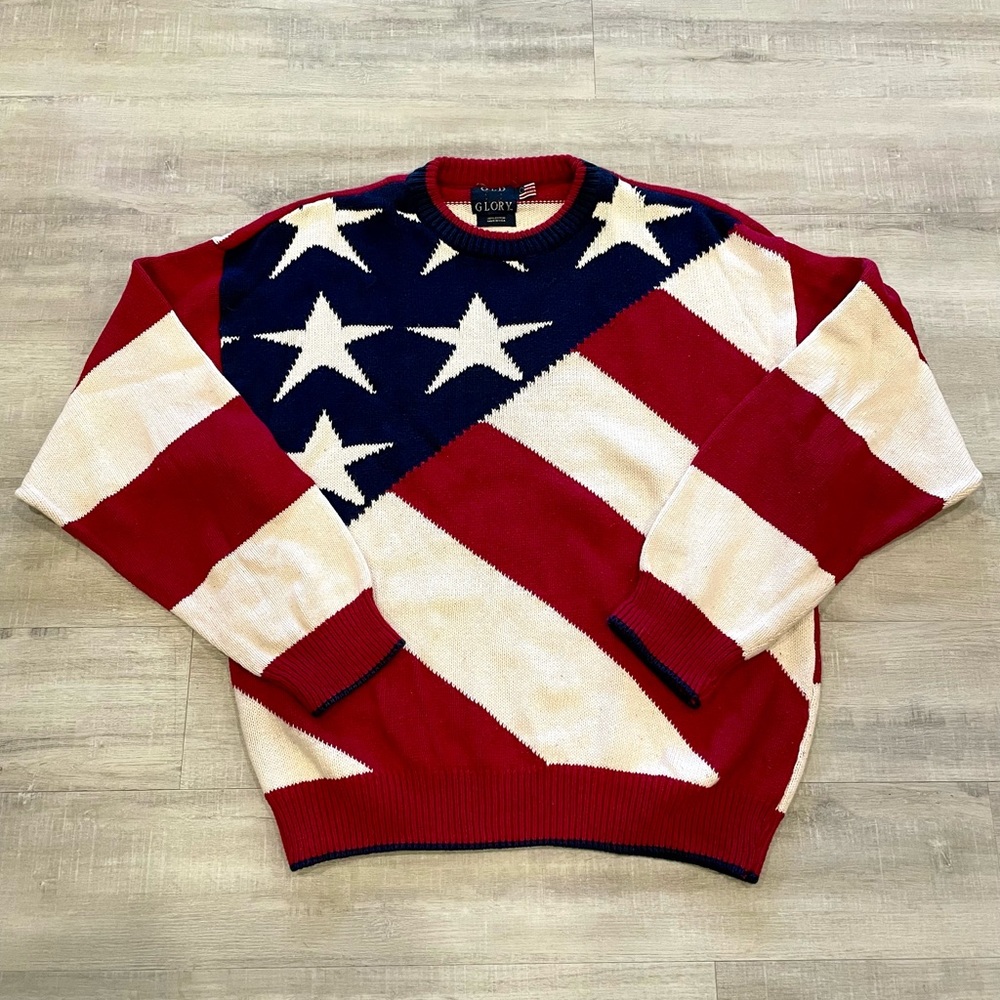 Vintage America/flag sweater/crewneck